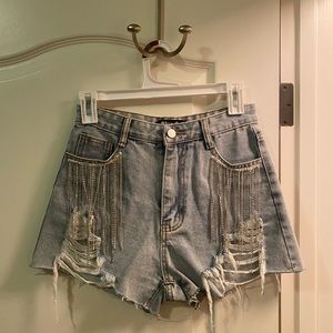 rhinestone shorts